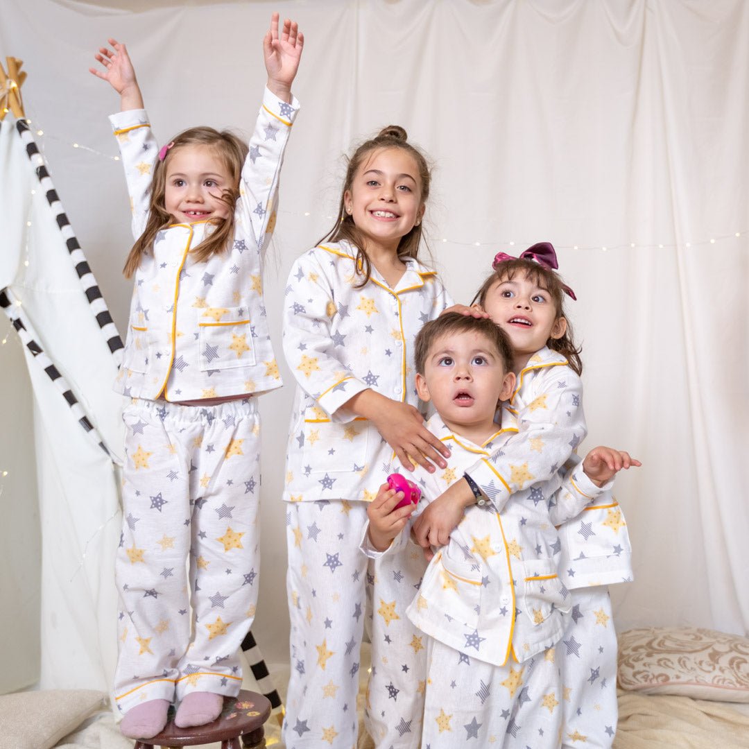 Pijamas largos adulto e infantil - fambypj