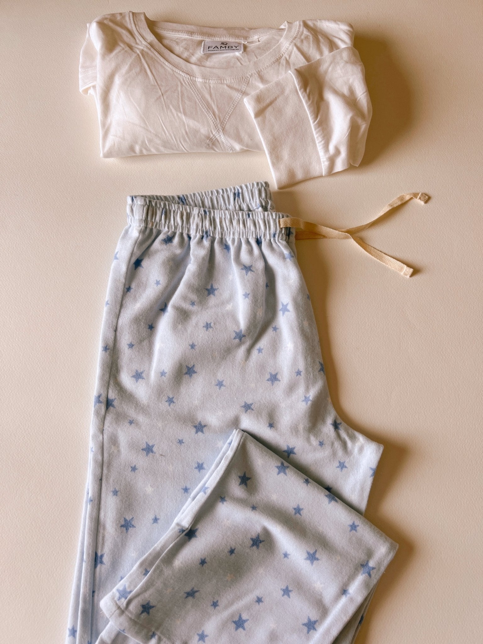 Lanzamiento Día del Papá, Pijama Hombre Pantalón y Polera de Algodón - fambypj