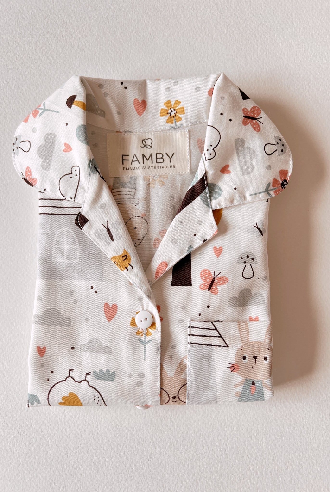 Pijama Conejos tonos amarillos - fambypj