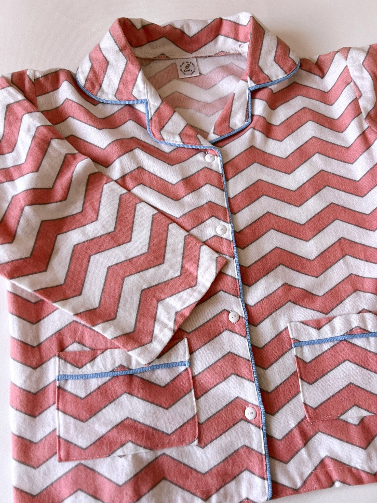 Pijama Zigzag Rojo - fambypj