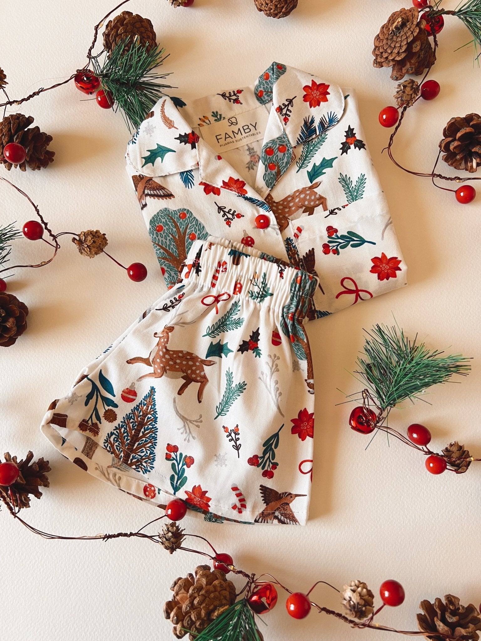 PREVENTA Pijama Infantil Fiesta Navideña - fambypj