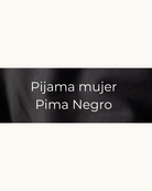 Preventa Pijama Mujer Pima Negro - fambypj