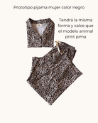 Preventa Pijama Mujer Pima Negro - fambypj
