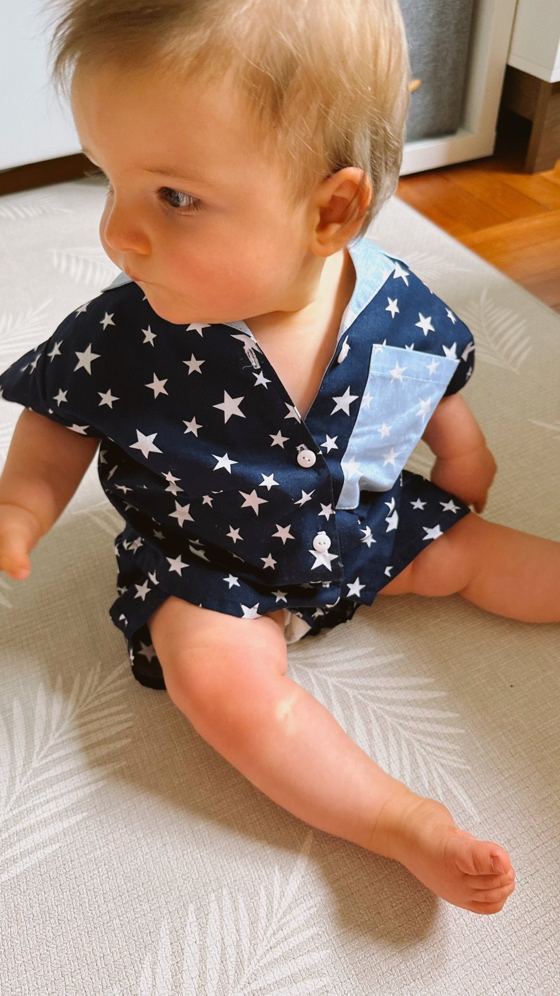 Pijama Infantil Estrellas Azules y Celestes - fambypj