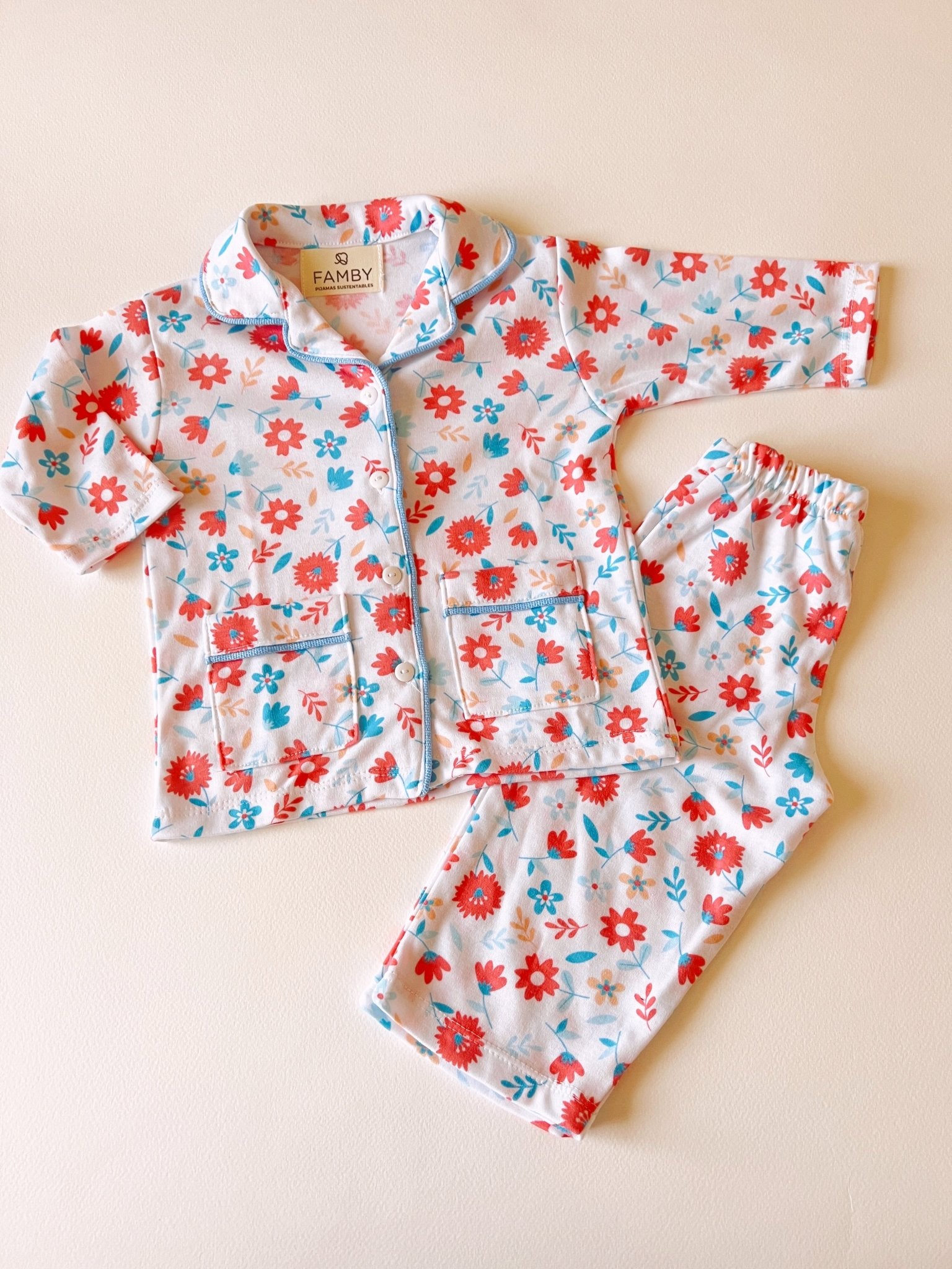 Pijama Infantil Floreado Josefina - fambypj