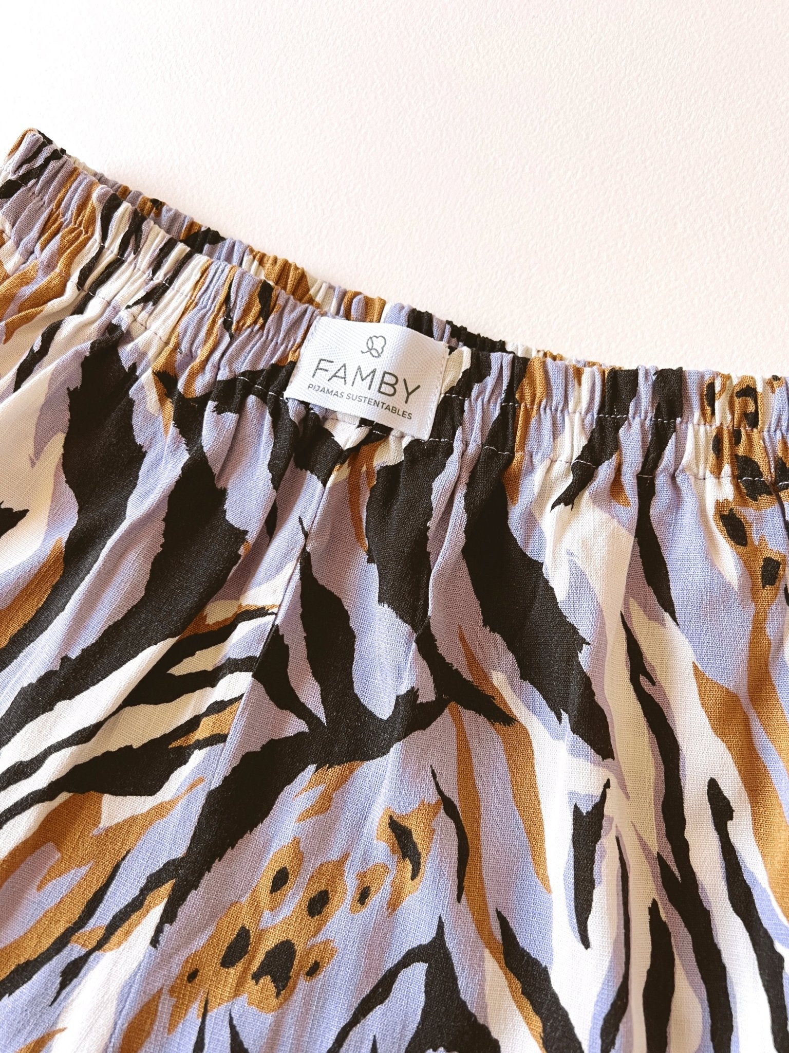 Short Infantil Animal print Lila - fambypj