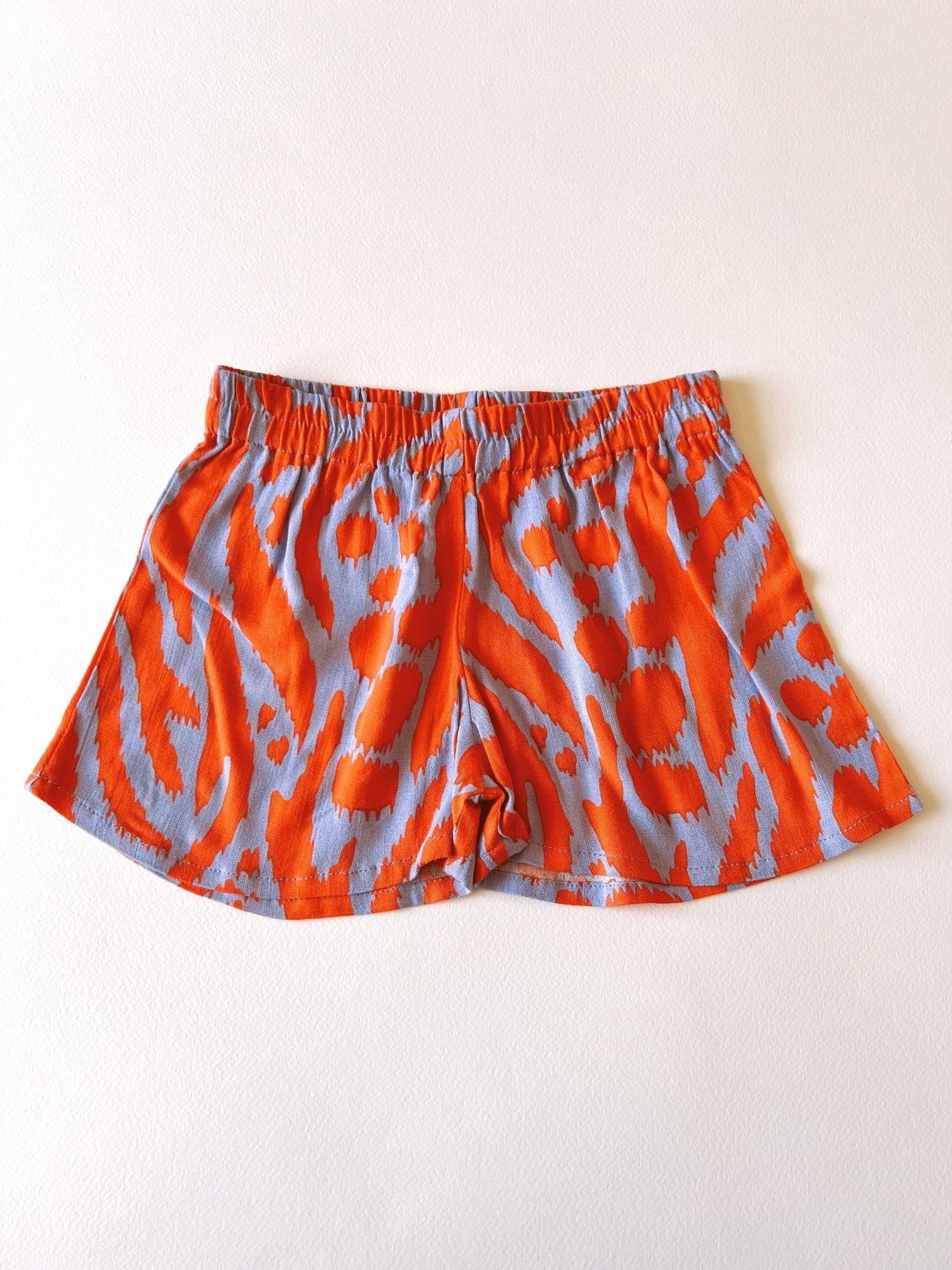 Short Infantil Animal print Naranjo - fambypj